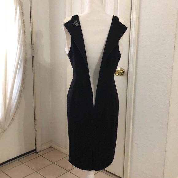 Nine West Stretch-Crepe Contrast Sheath Dress - Picture 5 of 5